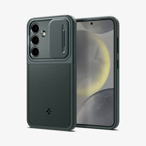ACS07313 - Galaxy S24 Ultra Case Optik Armor in Black showing the back